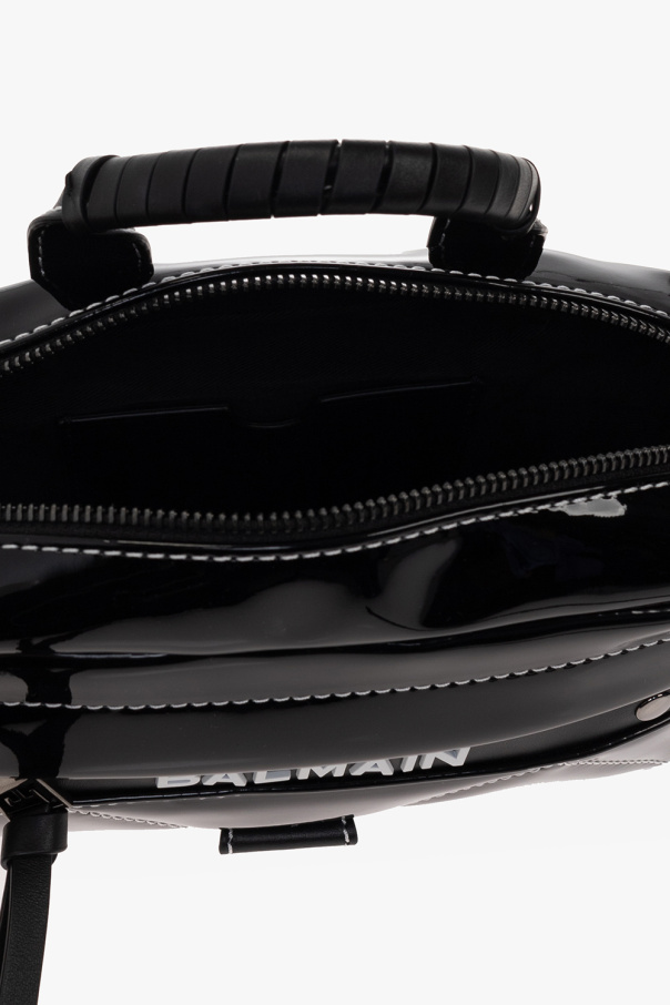 Black Shoulder bag with logo Balmain - Balmain Paris Mens